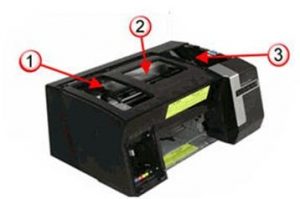 HP Officejet Pro K8600_K8600dn(오피스젯 프로 K8600_K8600dn) 컬러프린터 -컴퓨터에 Paper Jam(용지 걸림)이라는 메시지가 표시되는 경우_2-3